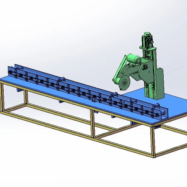 【工程机械】圆管切割机3D数模图纸 Solidworks20设计