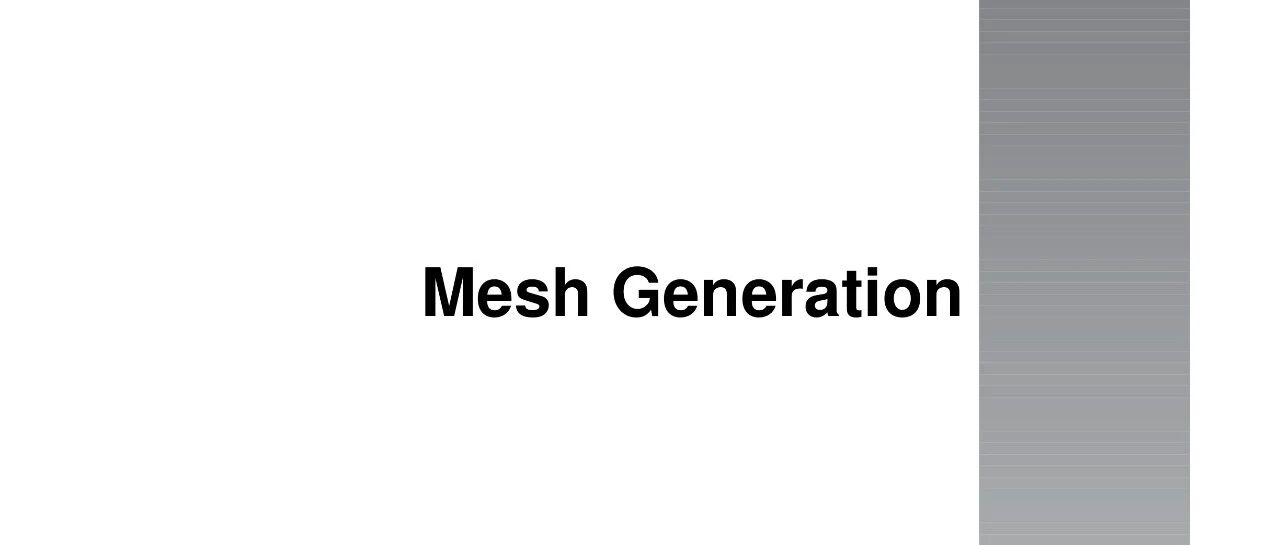 Mesh Generation