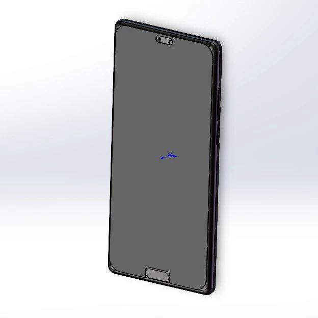 【生活艺术】HUAWEI P20华为手机简易外形3D图纸 STEP格式