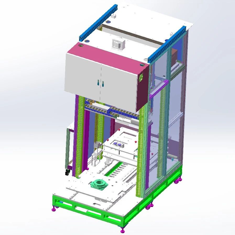 【非标数模】车灯零部件螺丝自动锁付3D数模图纸 Solidworks18设计