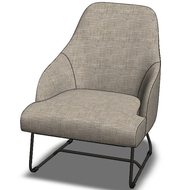 【生活艺术】Lounge Chair休闲椅3D数模图纸 Solidworks设计