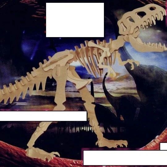 【生活艺术】暴龙立体拼装图纸 dwg dxf平面图