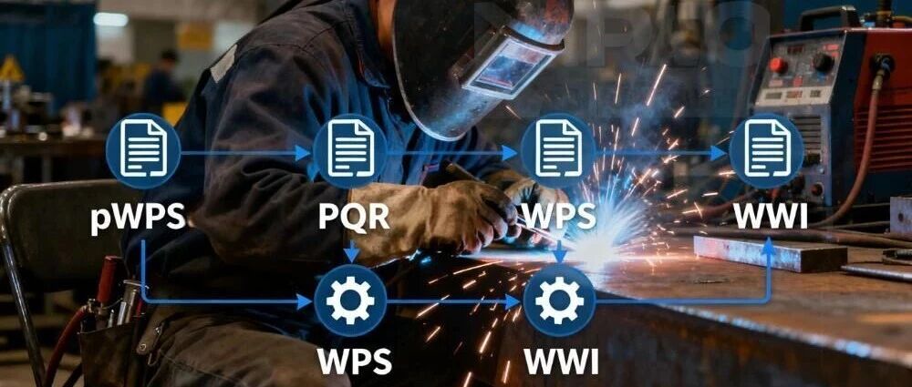 承压设备焊接技术（8）||pWPS、PQR、WPS、WWI的逻辑介绍！