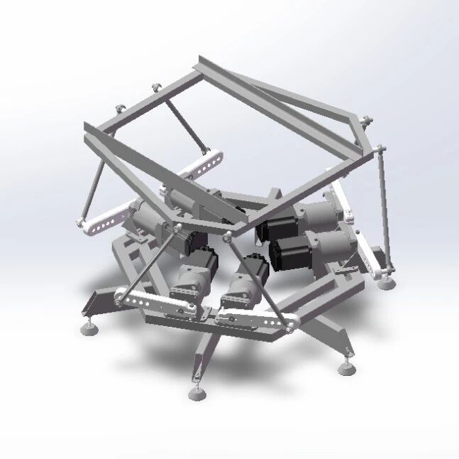 【工程机械】6 DOF Motion Platform斯图尔特 6 自由度平台3D图纸