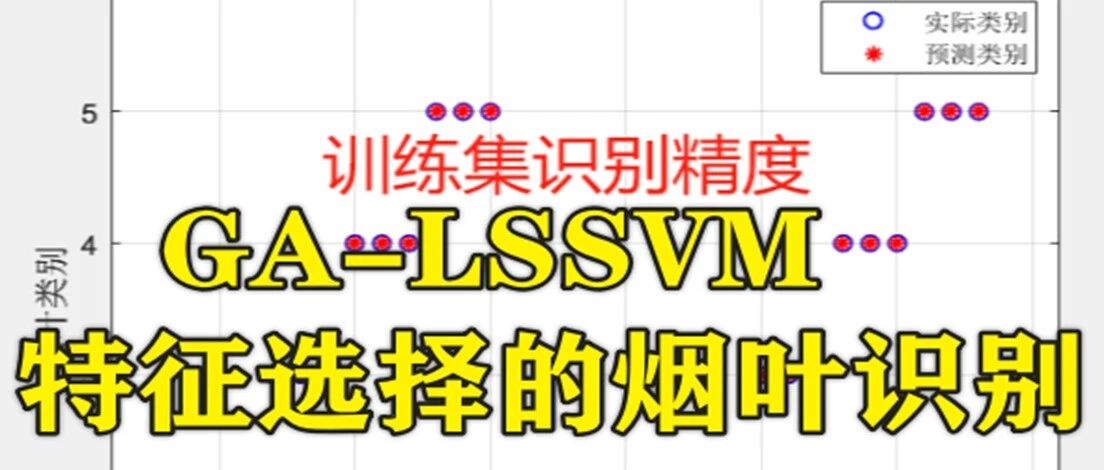 1-332基于遗传算法GA与最小二乘支持向量机LSSVM的特征选择的烟叶识别