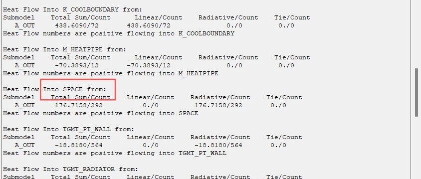 【Thermal Desktop】如何查看传热路径的热流及热阻计算