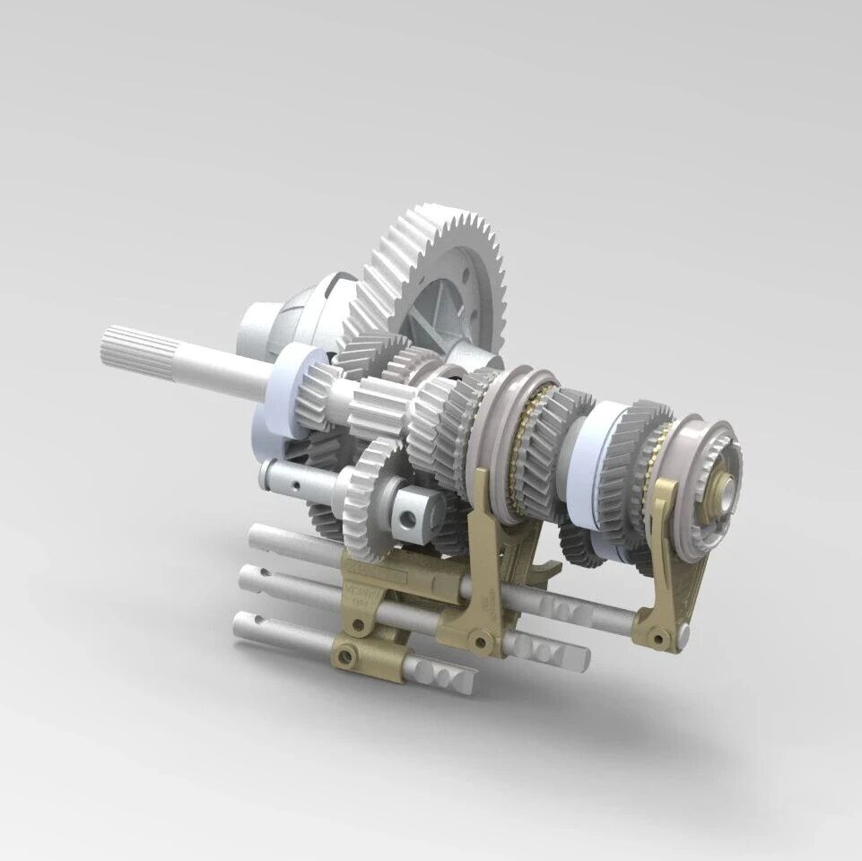 【差减变速器】alfa-romeo变速齿轮结构3D数模图纸 STP格式