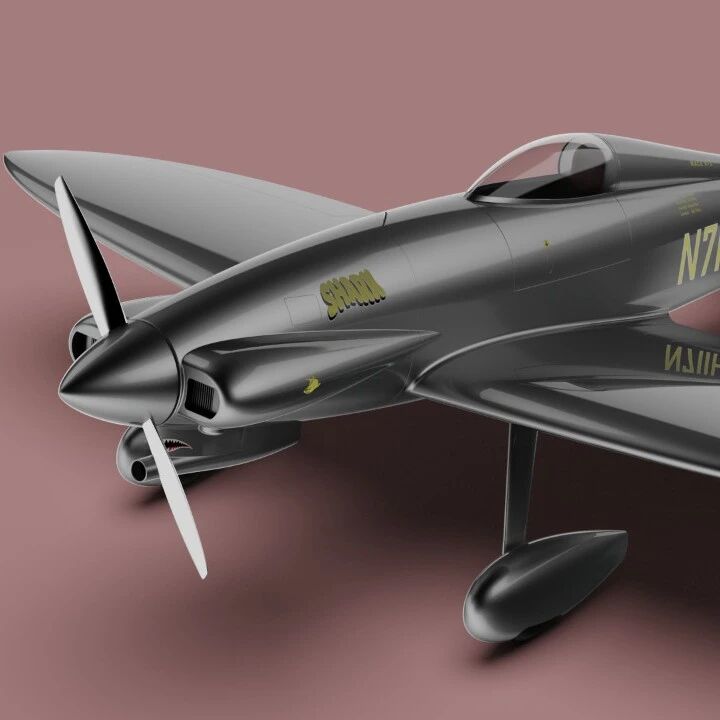 【飞行模型】mace r2飞机造型3D图纸 STEP格式