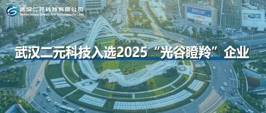 喜报 | 武汉二元科技入选2025“光谷瞪羚”企业