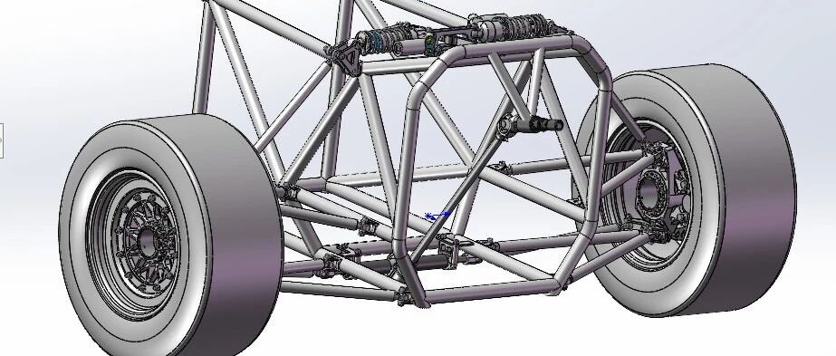 【工程机械】大学生方程式赛车前悬架总成3D图纸 STP格式