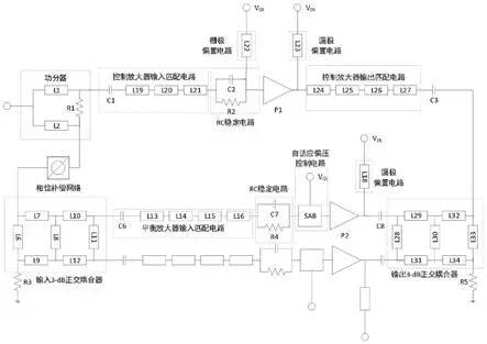 一种负载调制平衡功率放大器及自匹配实现方法