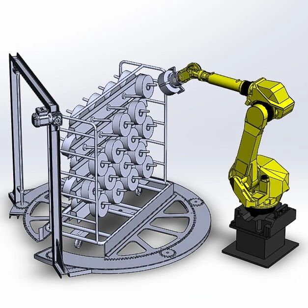 【工程机械】cart picking robot拣选工业机器人3D数模图纸 STEP格式