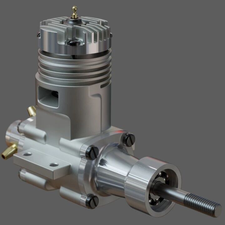 【发动机电机】engine timer单缸引擎简易模型3D图纸 STEP格式