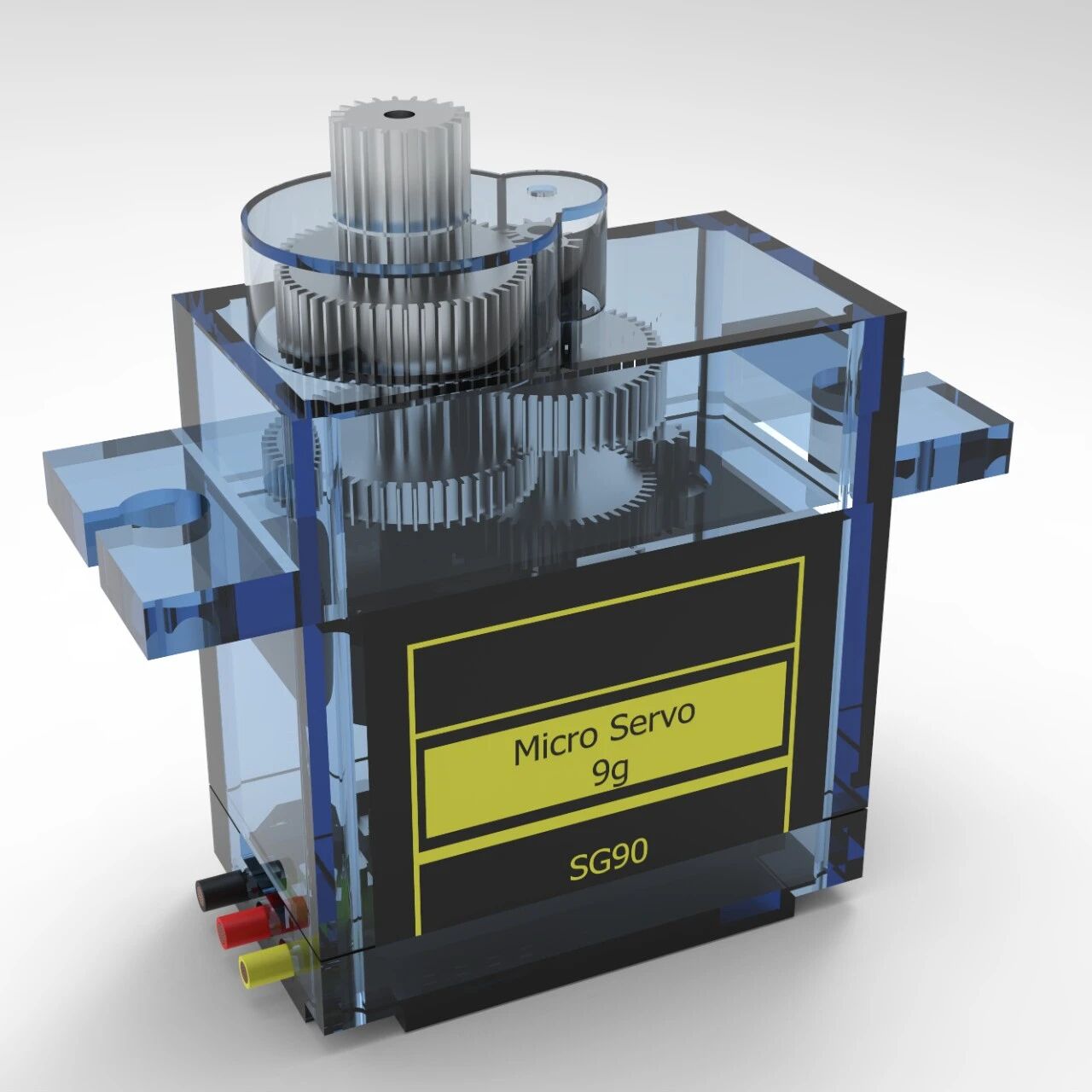 【发动机电机】Motor SG90数字舵机3D数模图纸 STP格式