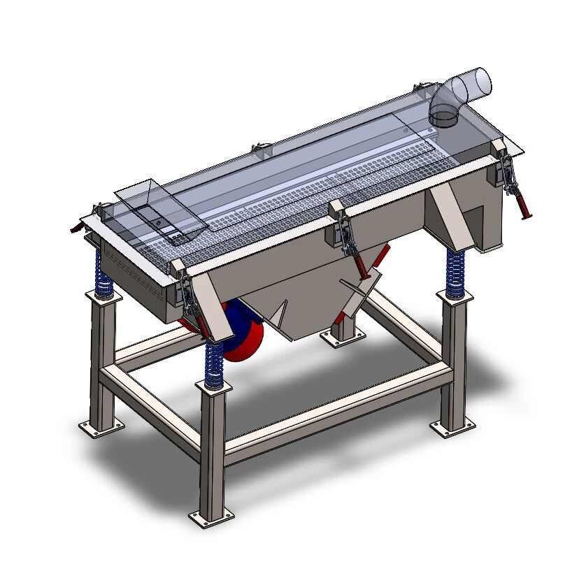 【非标数模】双电机型往复运动筛3D数模图纸 Solidworks21设计