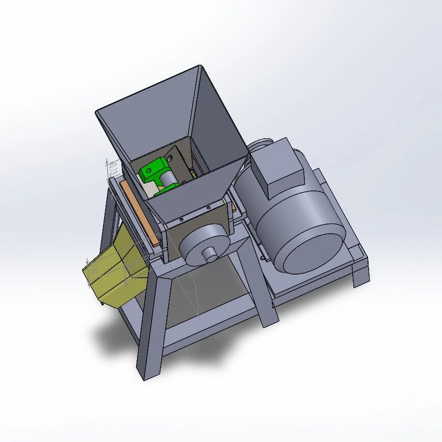 【非标数模】螺母打磨机3D数模图纸 Solidworks13设计