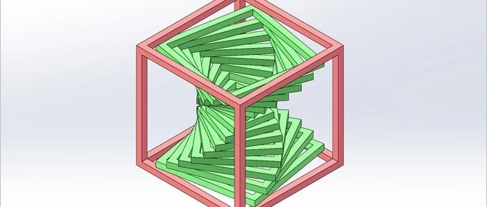 阵列的妙用！SolidWorks建模一个渐变立方体