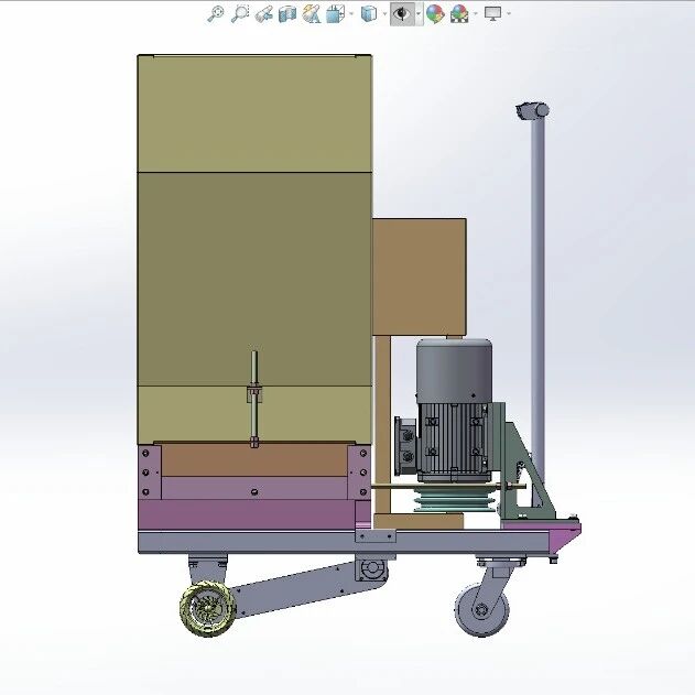 【农业机械】离心施肥机3D数模图纸 Solidworks22设计