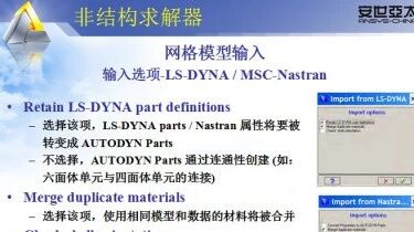 笔记摘录：AUTODYN结构化网格&非结构化网格