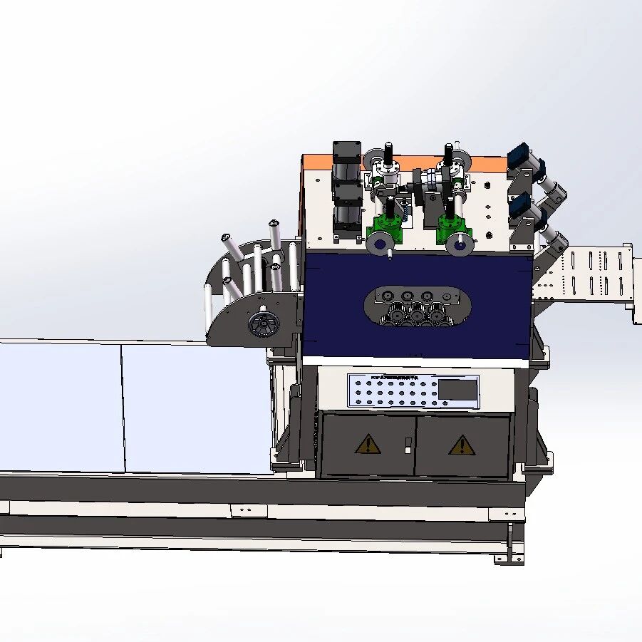 【工程机械】数控解料校平机3D数模图纸 Solidworks19设计