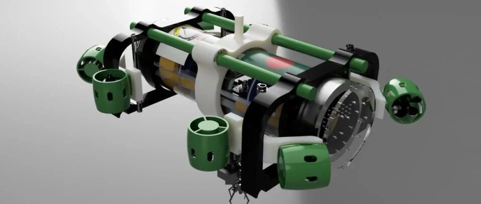 【海洋船舶】ORCA自主水下航行器遥控潜水器3D图纸 INVENTOR设计