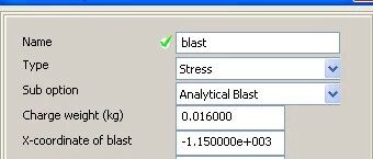 AUTODYN边界：stress-Analytical blast