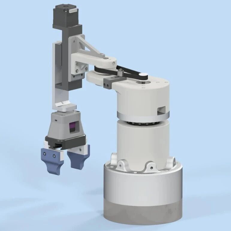【工程机械】小型教学用SCARA机器人3D数模图纸 STP格式