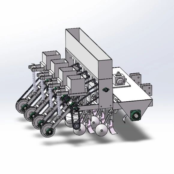 【农业机械】播种施肥机3D数模图纸 Solidworks13设计