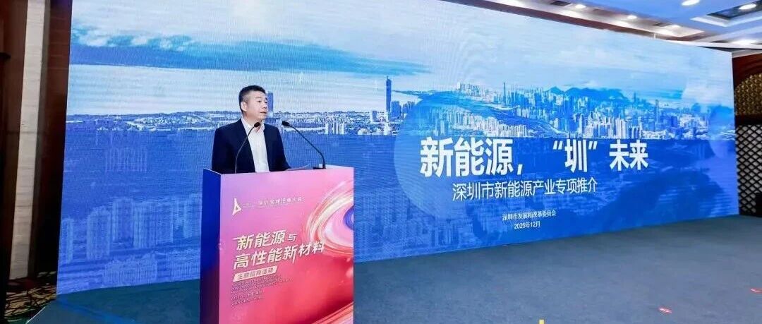 “圳”聚新能，材启未来|2025深圳全球招商大会新能源与高性能新材料主题活动成果斐然！