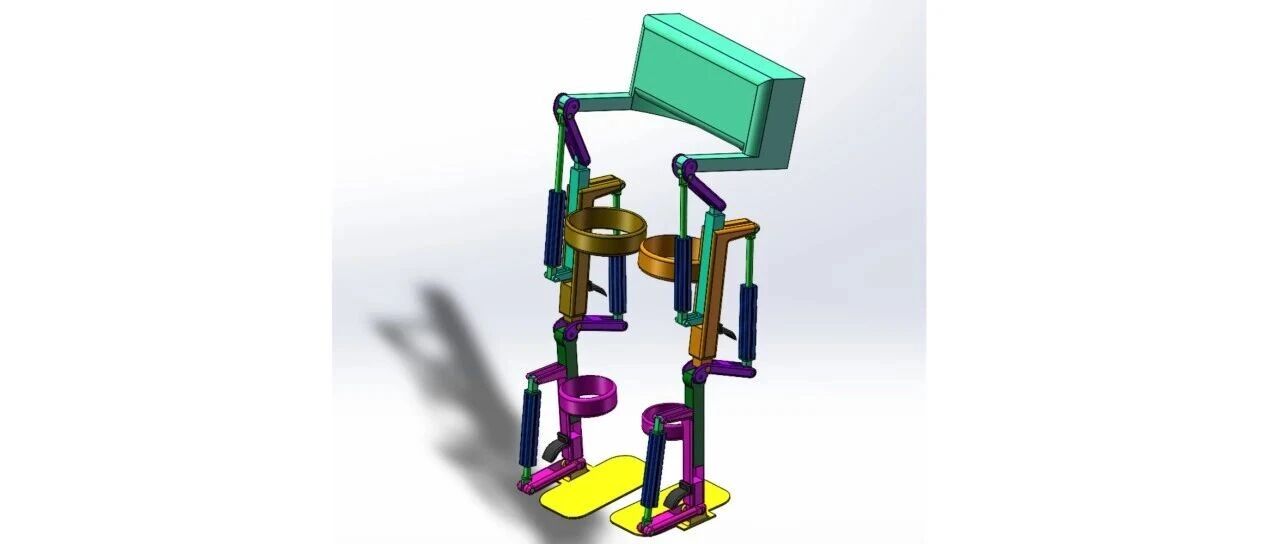 【医疗器械】下肢康复机器人3D数模图纸 Solidworks20设计