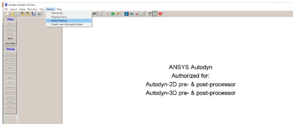 AUTODYN如何改变背景色