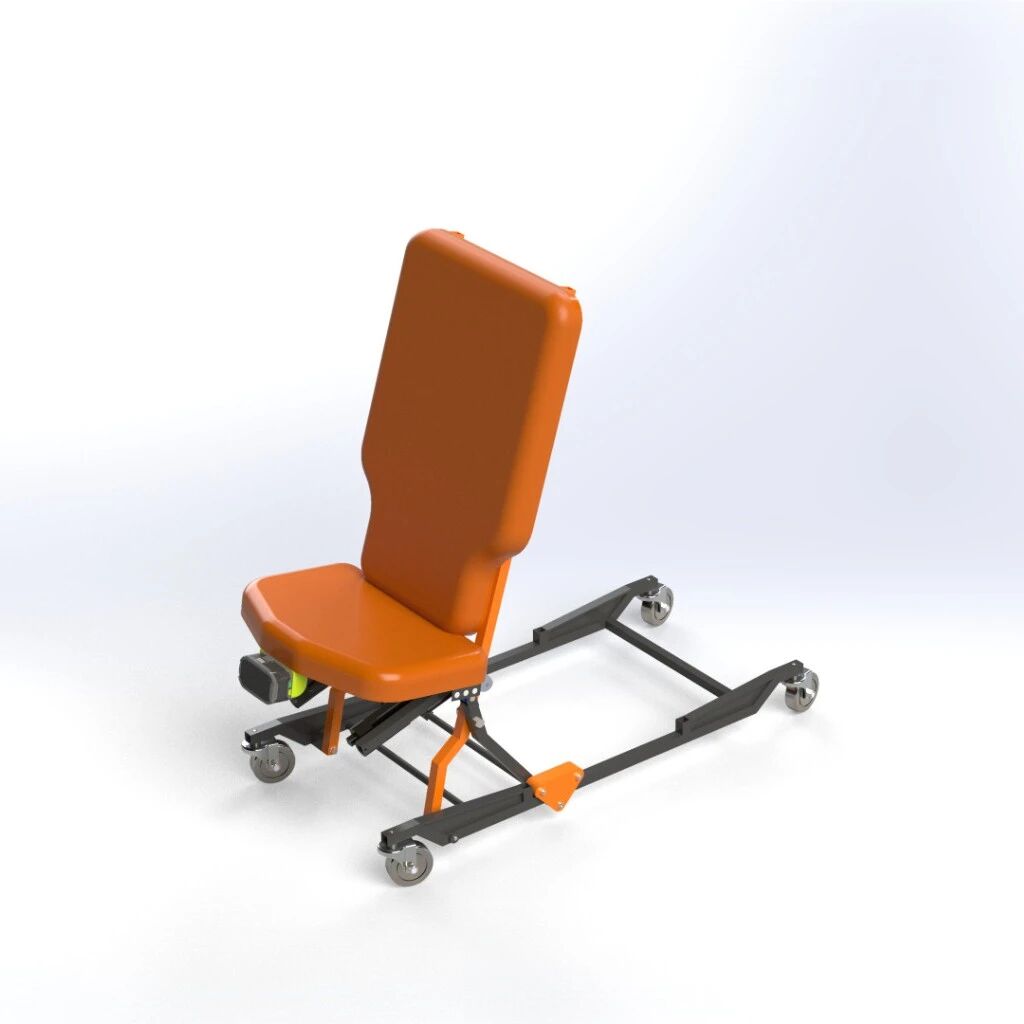 【工程机械】电动升降式修车躺板3D数模图纸 Solidworks设计
