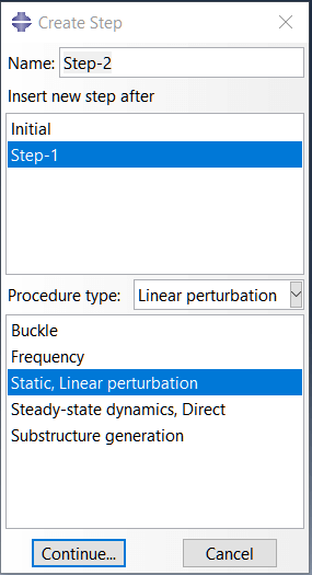 Static Linear Perturbation