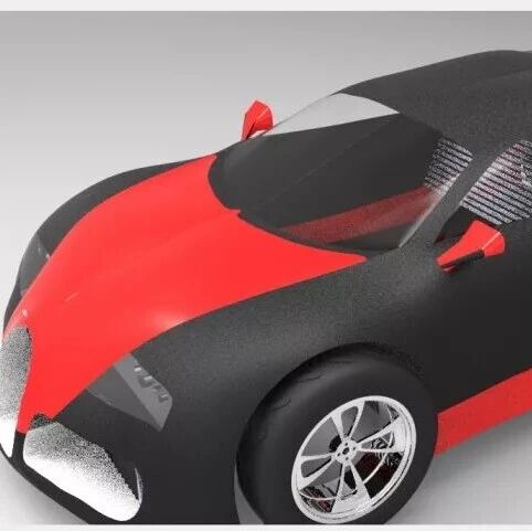 【汽车轿车】跑车外壳设计3D图纸 CATIA建模 KeyShot渲染