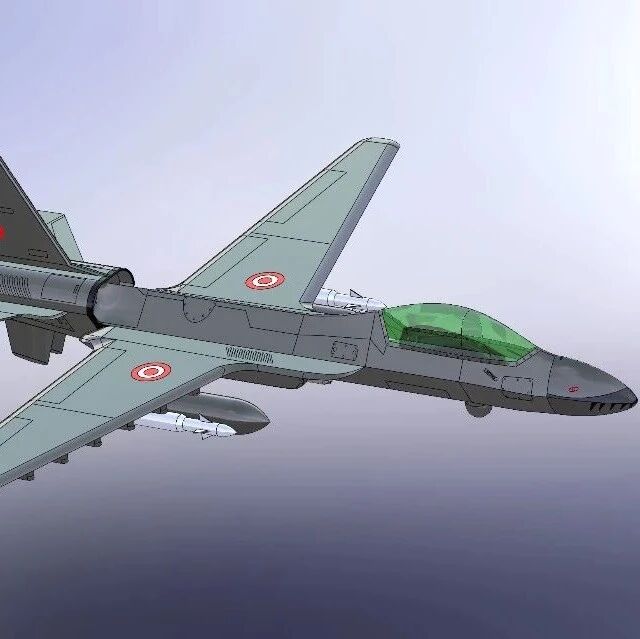 【飞行模型】BR_XX63战斗机简易造型3D图纸 STEP格式