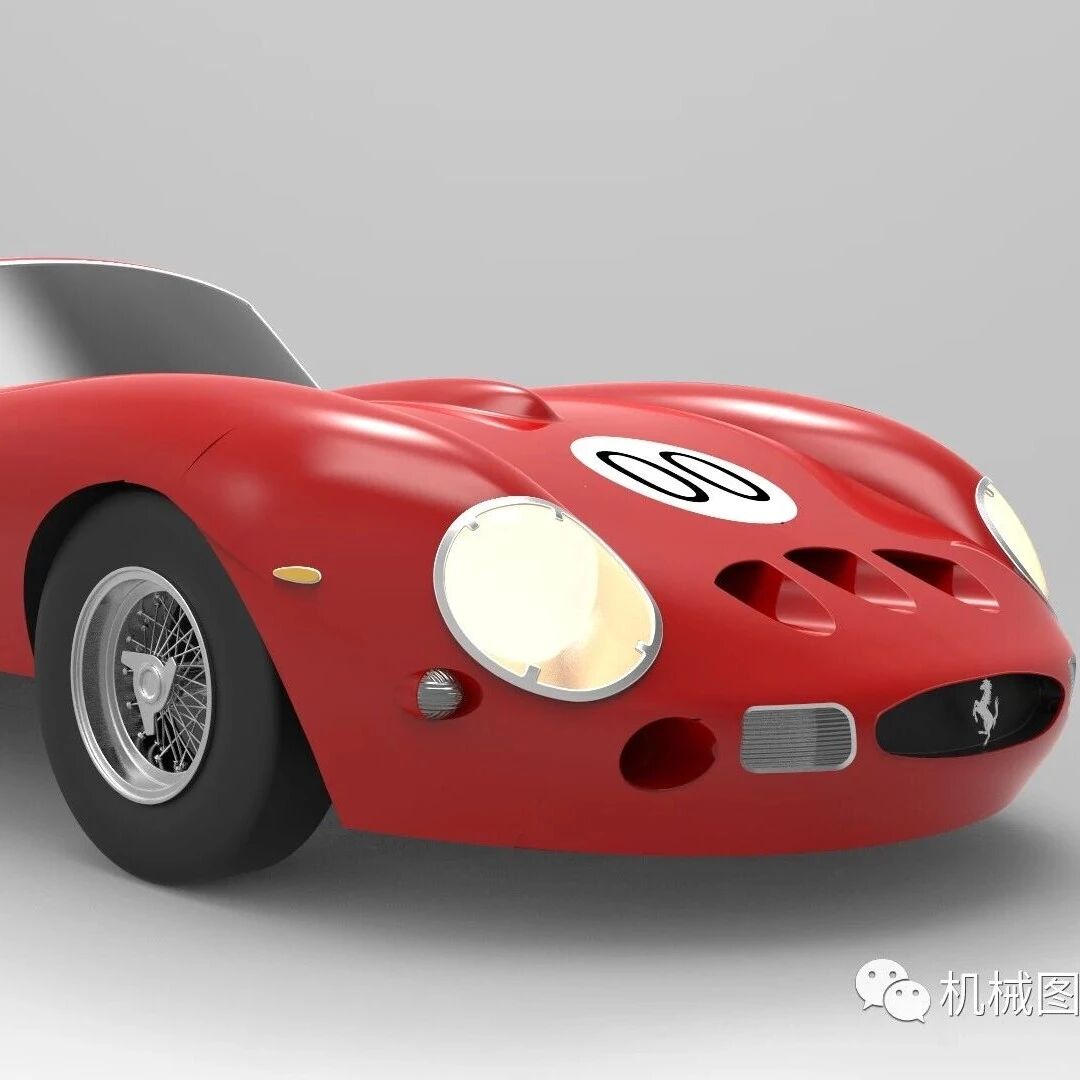 【汽车轿车】法拉利 Ferrari 250 gto 1962跑车外壳图纸 UG NX8.5设计