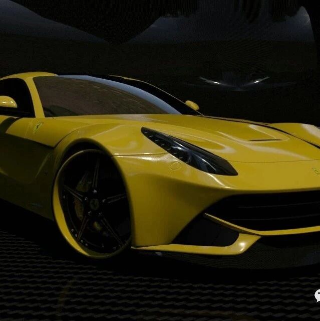 【汽车轿车】ferrari法拉利 f12 berlinetta跑车图纸 3ds Max2013设计