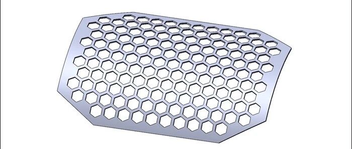 SolidWorks建模钣金蜂窝网格