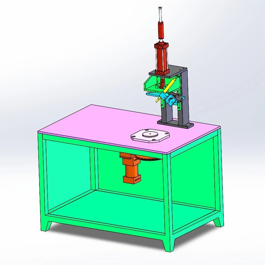 【非标数模】自动圆周焊接机3D数模图纸 Solidworks20设计