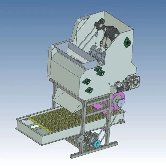 【农业机械】白果脱壳机3D数模图纸 Solidworks20设计