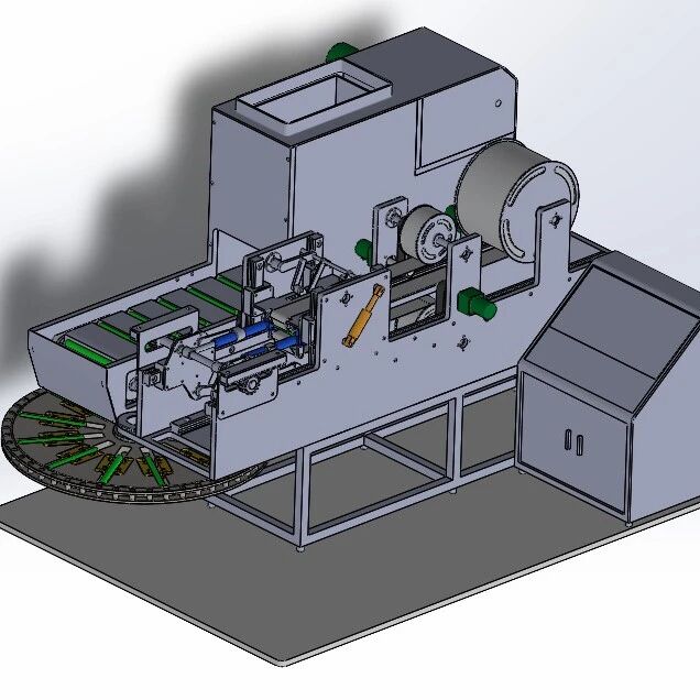 【农业机械】纸钵分苗机3D数模图纸 Solidworks22设计