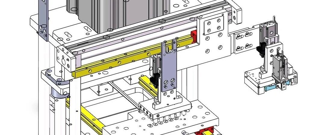 【非标数模】自动搬运裁切机3D数模图纸 Solidworks21设计