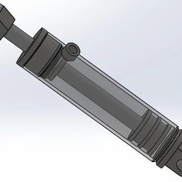【泵缸阀杆】76.2x31.75x195mm焊接式液压缸3D图纸 Solidworks设计