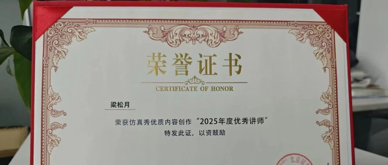 我愈发感受到知识传承的价值，技术交流让仿真碰撞出创新火花