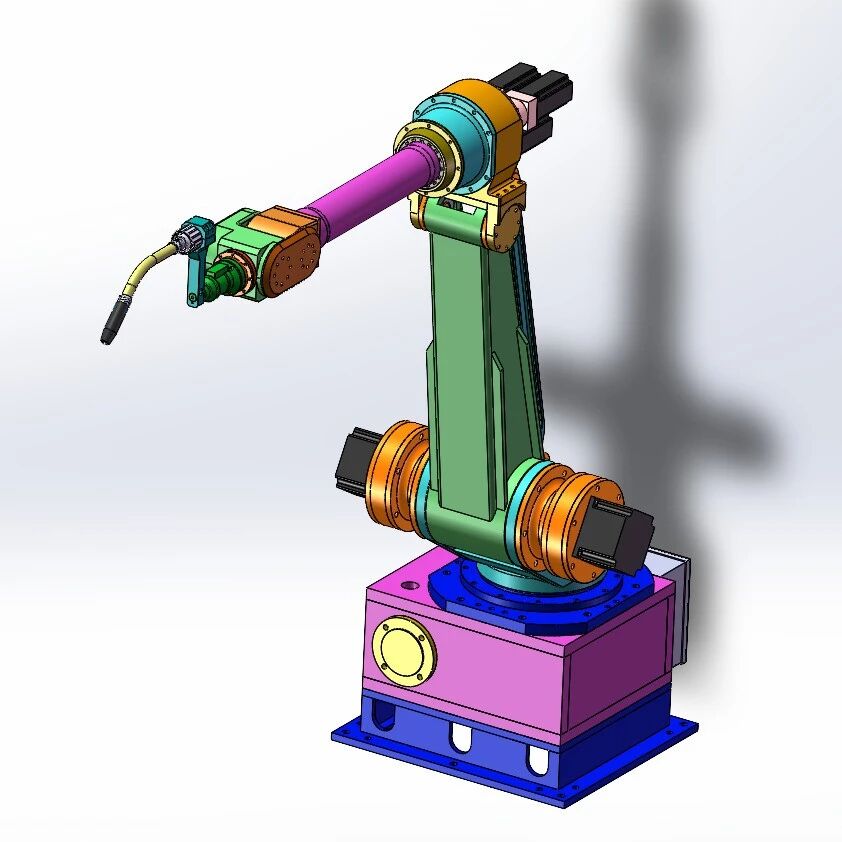 【工程机械】CHX-3焊接装配机器人3D数模图纸 Solidworks24设计