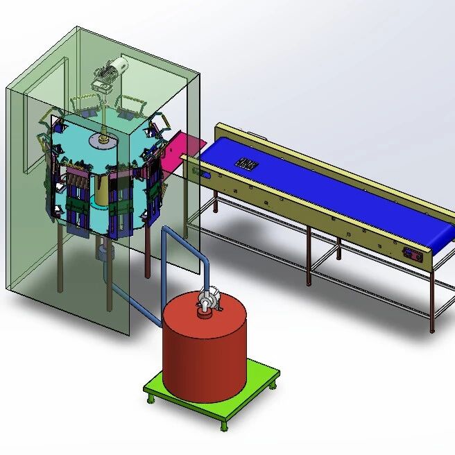 【非标数模】极板灌浆机3D数模图纸 Solidworks22设计