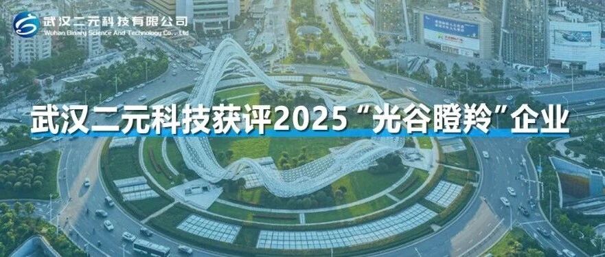 喜报 | 武汉二元科技获评2025“光谷瞪羚”企业