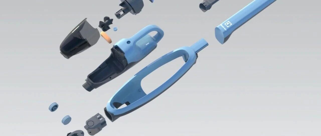【工程机械】Electrolux吸尘器结构3D图纸 STP格式