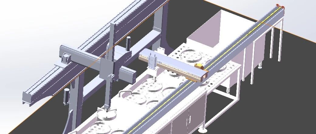 【非标数模】桁架清洗线3D数模图纸 Solidworks20设计