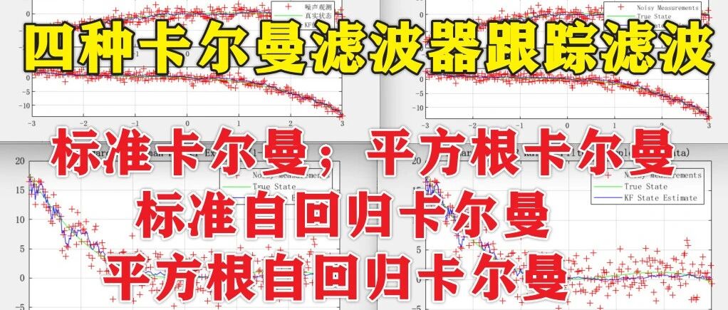 1-376基于Matlab的四种不同的卡尔曼滤波器跟踪滤波